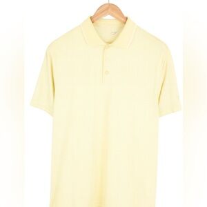 Walter Hagen Men’s Birdseye Performance 11 Polo Yellow Golf Shirt Size Large NWT
